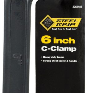 Steel Grip 6 in. Adjustable C-Clamp 1 pc