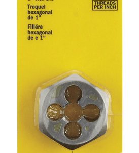Irwin Hanson High Carbon Steel SAE Hexagon Die 3/8 in. 1 pc