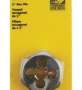 Irwin Hanson High Carbon Steel SAE Hexagon Die 3/8 in. 1 pc