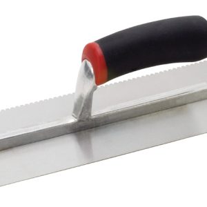 Hyde MaxxGrip 4-1/2 in. W X 11 in. L Carbon Steel V Notched Trowel