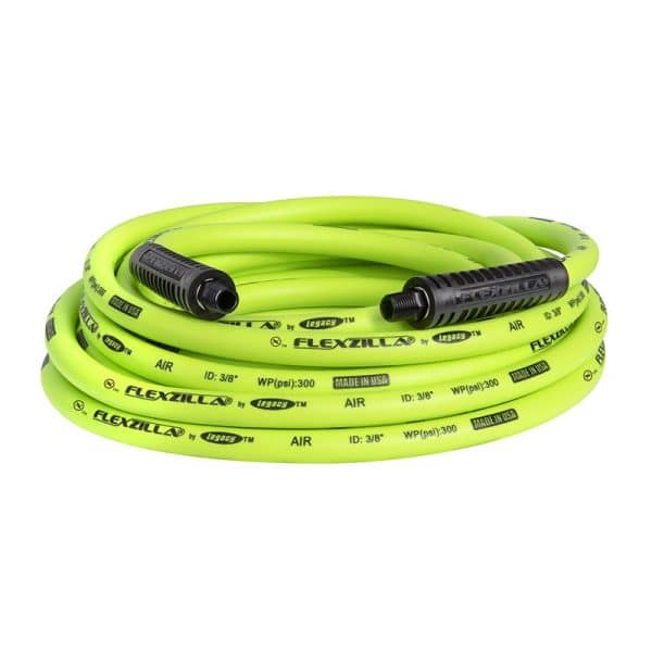 Flexzilla 25 ft. L X 3/8 in. D Hybrid Polymer Air Hose 300 psi Zilla Green