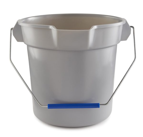 Quickie Bulldozer 10 qt Bucket Gray