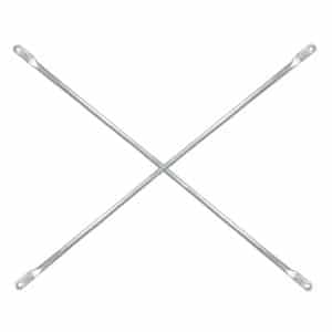 Metal Tech Steel Silver Scaffold Cross Brace 1 pk