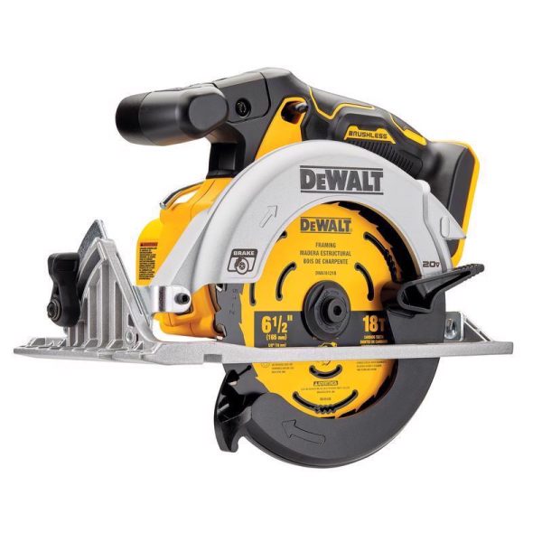DEWALT 20V MAX 6-1/2 in. Cordless Brushless Circular Saw with Brake Tool Only
