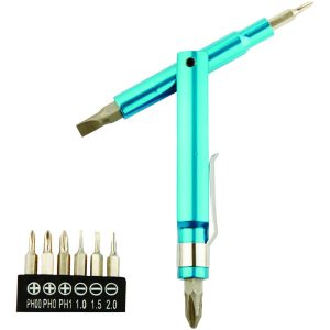 Home Plus Multi-Position Multi-Bit Screwdriver Set 10 pc