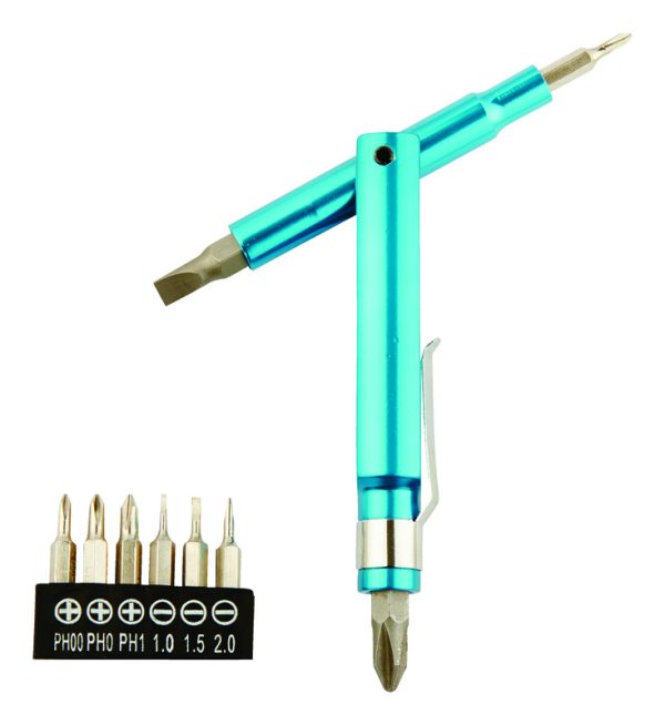 Home Plus Multi-Position Multi-Bit Screwdriver Set 10 pc