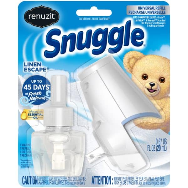 Renuzit Snuggle Linen Scent Oil Warmer Kit 0.67 oz Liquid