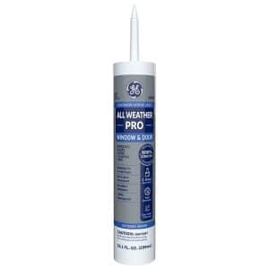 GE All Weather Pro White Acrylic Latex Window and Door Caulk Sealant 10.1 oz