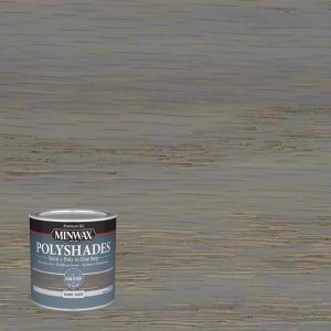 Minwax Polyshades Semi-Transparent Gloss Slate Oil-Based Stain/Polyurethane Finish 0.5 pt