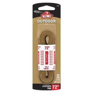 Kiwi 72 in. Leather Tan Boot Laces