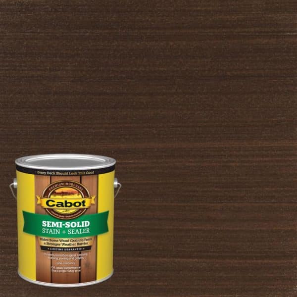 Cabot Semi-Solid Cordovan Brown Oil-Based Deck and Siding Stain 1 gal