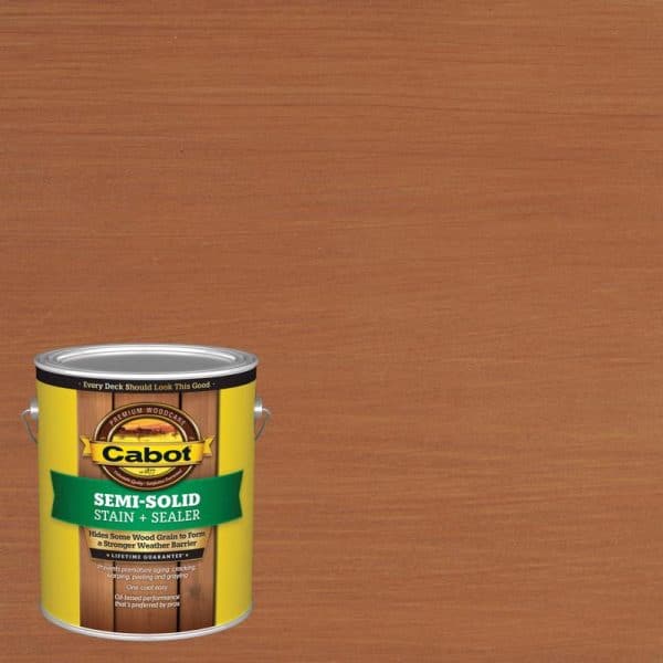 Cabot Semi-Solid Stain & Sealer Semi-Solid Redwood Oil-Based Deck and Siding Stain 1 gal