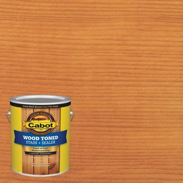 Cabot Wood Toned Stain & Sealer Transparent Pacific Redwood Oil-Based Deck and Siding Stain 1 gal