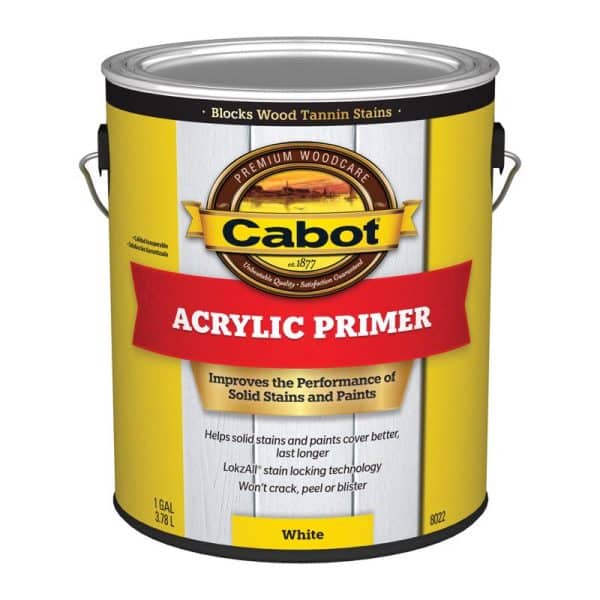 Cabot Acrylic Primer White Acrylic Primer 1 gal