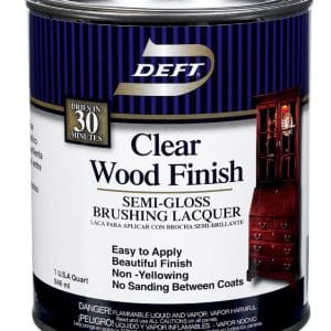 Deft Semi-Gloss Clear Oil-Based Brushing Lacquer 1 qt