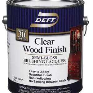 Deft Semi-Gloss Clear Oil-Based Brushing Lacquer 1 gal