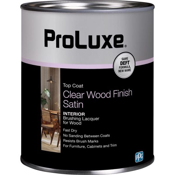 Deft Satin Clear Oil-Based Brushing Lacquer 1 qt
