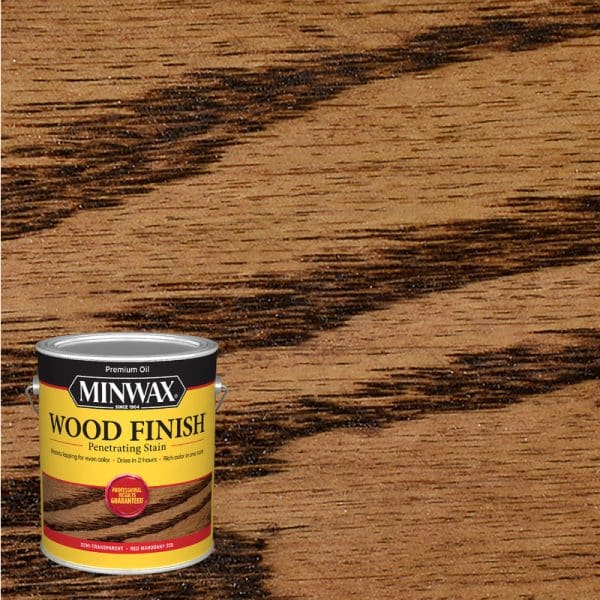 Minwax Wood Finish Semi-Transparent Red Mahogany Oil-Based Penetrating Wood Stain 1 gal