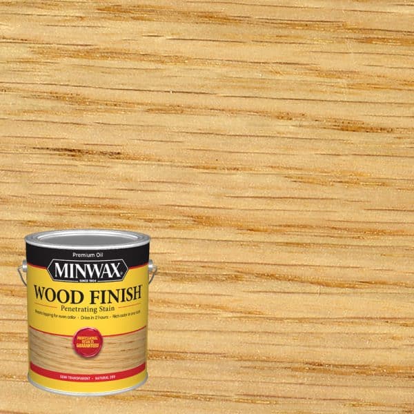 Minwax Wood Finish Semi-Transparent Natural Oil-Based Penetrating Wood Stain 1 gal