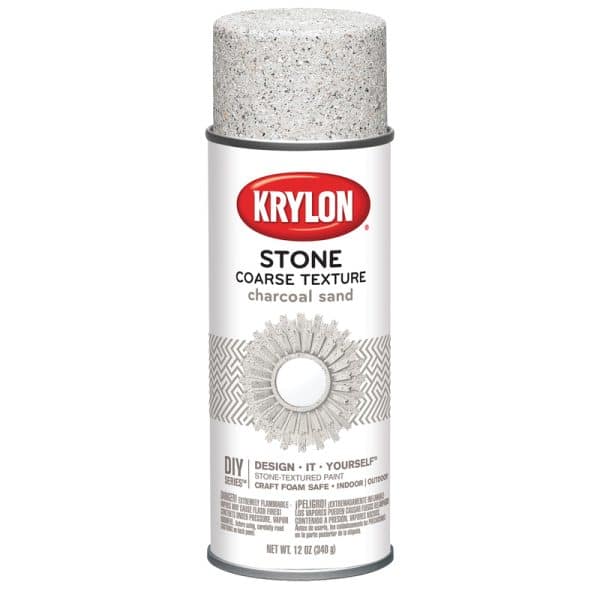 Krylon Stone Coarse Charcoal Sand Texture Spray 12 oz