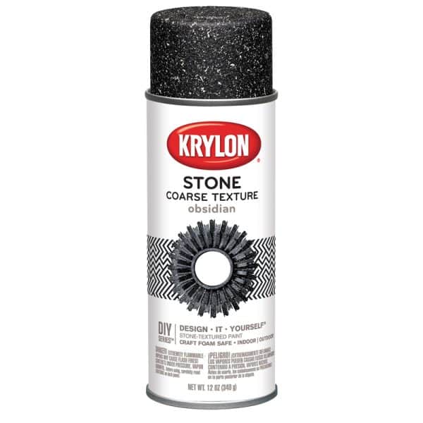 Krylon Stone Coarse Obsidian Texture Spray 12 oz
