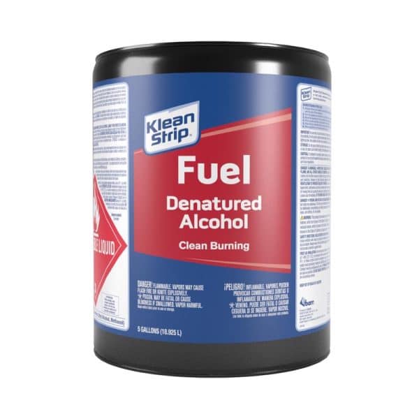 Klean Strip Denatured Alcohol Clean Burning Fuel 5 gal