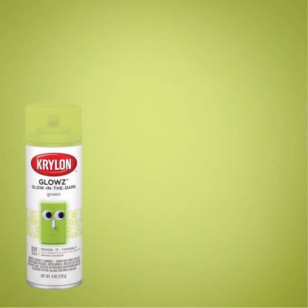 Krylon Glowz Green Glow-in-the-Dark Spray Paint 6 oz