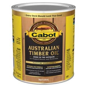 Cabot Australian Timber Oil Transparent Natural Oil-Based Alkyd Australian Timber Oil 1 qt