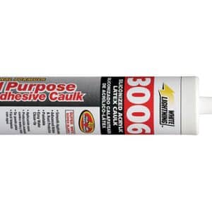 White Lightning 3006 White Siliconized Acrylic Caulk Sealant 10 oz