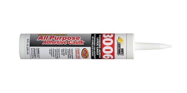 White Lightning 3006 White Siliconized Acrylic Caulk Sealant 10 oz