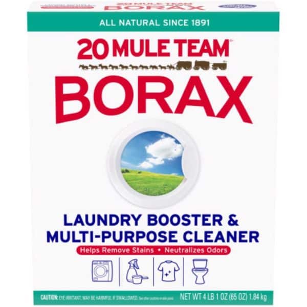20 Mule Team Borax No Scent Detergent Booster and Household Cleaner Powder 65 oz