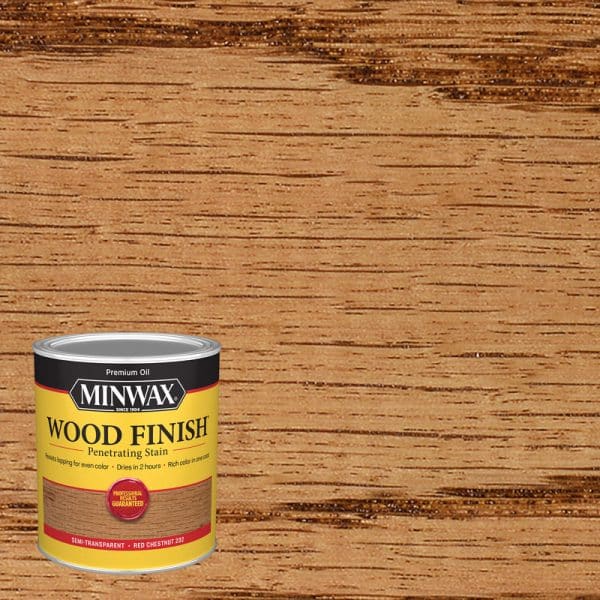 Minwax Wood Finish Semi-Transparent Red Chestnut Oil-Based Penetrating Wood Stain 1 qt