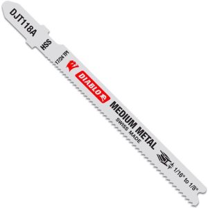 Diablo 3-5/8 in. High Speed Steel T-Shank Jig Saw Blade 17/24 TPI 5 pk