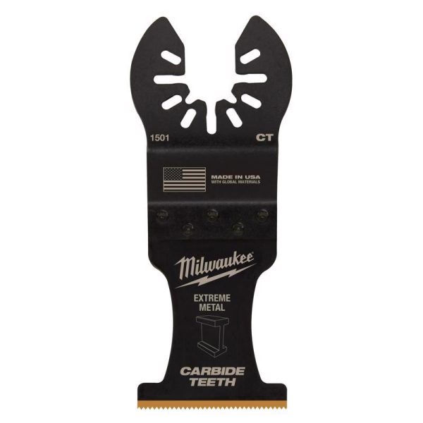 Milwaukee 1-3/8 in. W Carbide Open-Lok Metal Blade Extreme Metal 5 pk