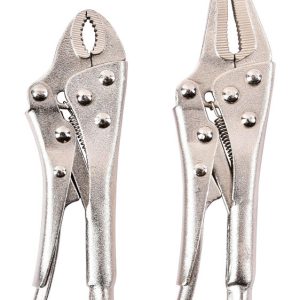Home Plus 4-3/4 in. Carbon Steel Two Piece Locking Pliers Set