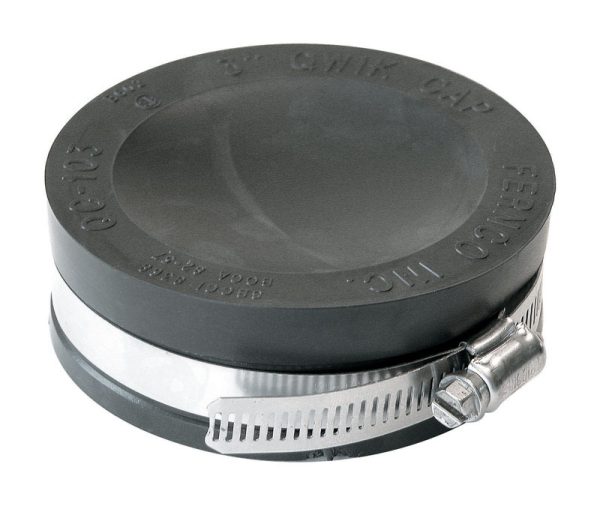 Fernco Schedule 40 3 in. Hub Hub PVC Drain Cap 1 pk