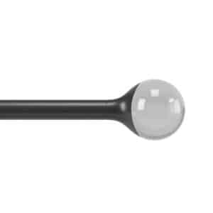 Umbra Orba Matte Black Curtain Rod 72 in. L X 144 in. L
