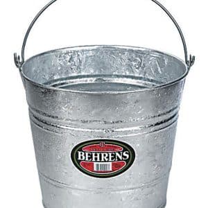 Behrens Hot Dipped 14 qt Galvanized Pail Gray