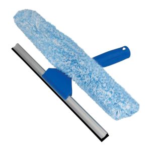 Unger 10 in. Microfiber Window Squeegee/Scrubber