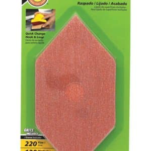 Gator Zip Sander 6 in. L X 3 in. W 80/120/220 Grit Aluminum Oxide Sanding Sheet 6 pk