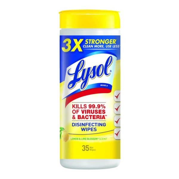 Lysol Lemon & Lime Blossom Scent Disinfecting Wipes 35 ct 1 pk