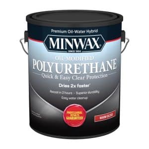 Minwax Oil-Modified Gloss Clear Oil-Based Polyurethane 1 gal
