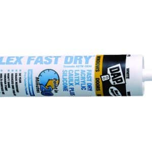 DAP Alex Fast Dry White Acrylic Latex Caulk 10.1 oz