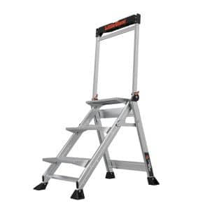 Little Giant Jumbo Step 3.6 ft. H Aluminum Step Ladder Type IAA 375 lb. capacity