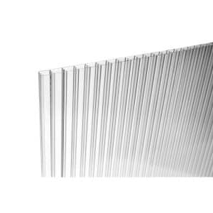 Plaskolite Clear Double Polycarbonate Sheet 48 in. W X 96 in. L X 1/4 in.