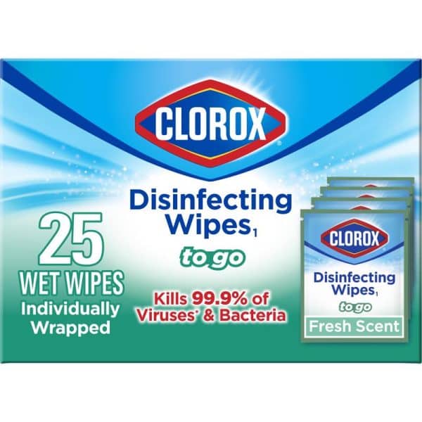 Clorox Disinfecting Wipes 6.1 oz 25 pk
