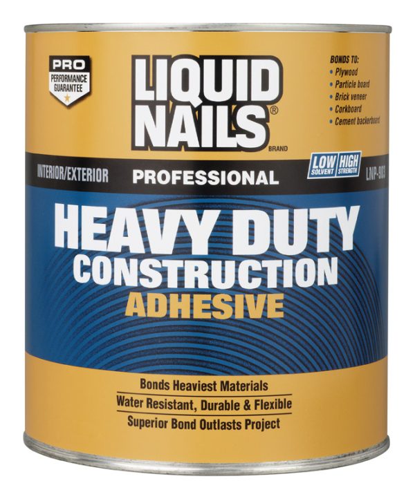 Liquid Nails Heavy Duty Acrylic Latex Construction Adhesive 1 qt