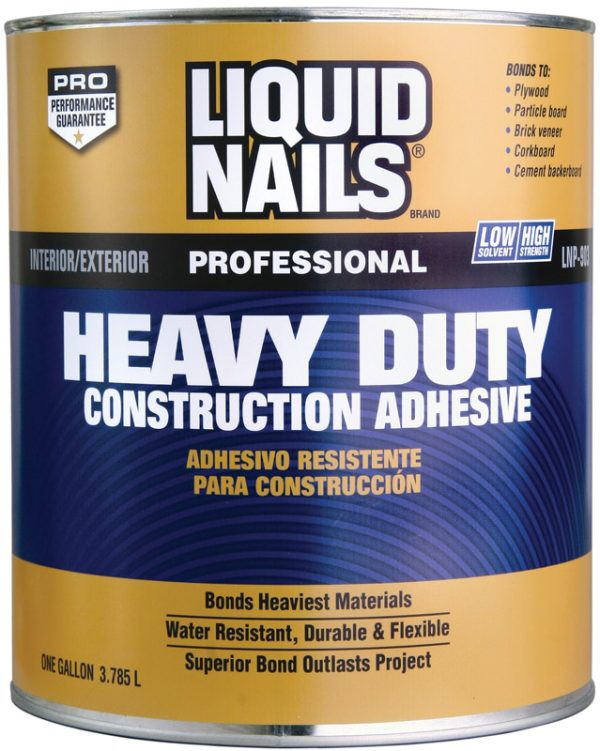 Liquid Nails Heavy Duty Acrylic Latex Construction Adhesive 1 gal