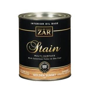 ZAR Semi-Transparent Golden Sunset Oil-Based Polyurethane Wood Stain 1 qt