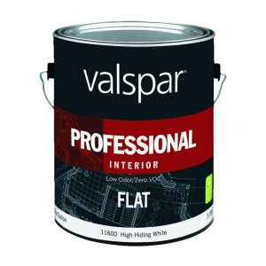 Valspar Professional Flat Basic White Paint Interior 1 gal